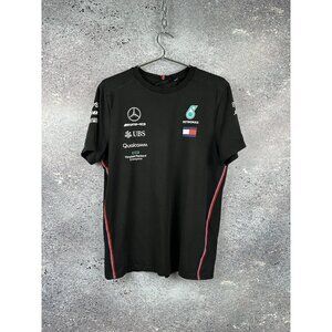 MERCEDES AMG PETRONAS PIRELLI BOSE EPSON BLACK MEN’S T-SHIRT M